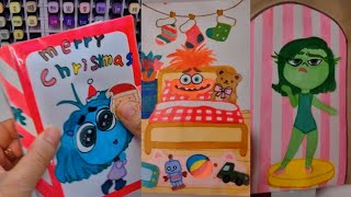 [ Tutorial ]Inside out 2 christmas gameBook  DIY #Squishybook #paperdiy 크리스마스 게임북