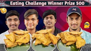 Bread Pakora 😋 Eating Challenge Winner Prize 500 😊🤑 #eating