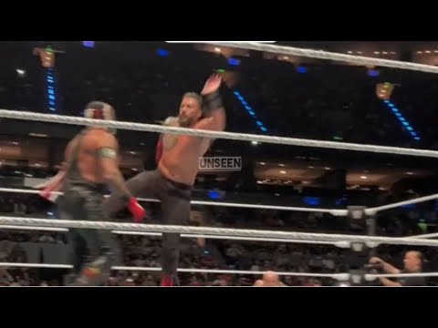 Roman Reigns &amp; Dominik mysterio defeat Rey Mysterio full match highlights at WWE Mexico City