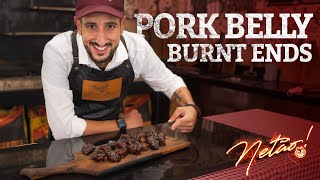 Como Fazer Pork Belly Burnt Ends ( Panceta Defumada) | Netão! Bom Beef #69