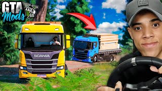 JOGANDO GTA 5 COMO MOTORISTA DE CAMINHÃO NO VOLANTE!