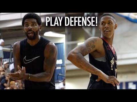Kyrie Irving GETS HEATED & CHALLENGES TEAM! Hansel Enmanuel GOES AT Defenders!
