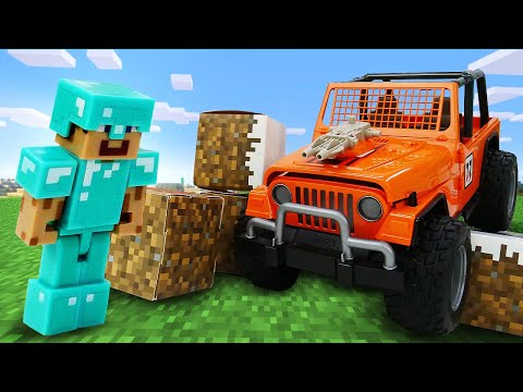 Игры minecraft - Прокачиваем Джип для Стива Майнкрафт Лего! - Видео игры машинки для мальчиков