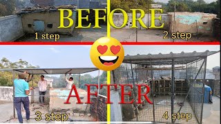 How to make a pigeon House with iron 🤔🕊️ || कबूतर का दरबा बनाया 🥰 || #itsgullyboy
