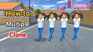 How to make multiple clones of a character sakura school simulator || M Shahzad Gamerz