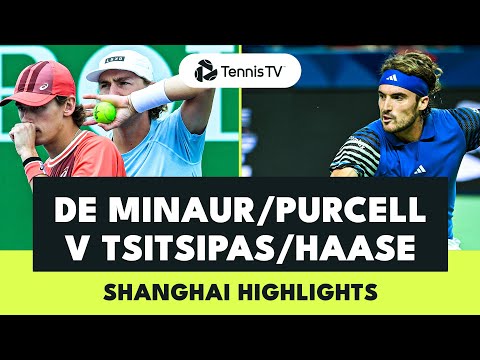 De Minaur & Purcell vs Tsitsipas & Haase | Shanghai 2023 Highlights