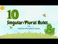 Noun Pluralization Rules and Exceptions