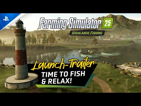 Farming Simulator 25 - Highlands Fishing Launch Trailer | PS5 Games
