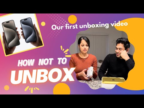 How not to Unbox an Iphone 😂 | When Vini tries to be a Techie 👩‍💻 | Funny Unboxing #apple