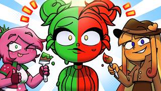 PINTAMOS O LIVRO DE COLORIR DE VERDE E VERMELHO 🟩🟥