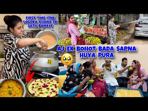 Aj ek bohot bada SAPNA huya pura😭 first time banaye itne sare logoka khana || Vlog with Afrin #hindi