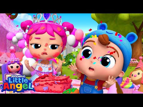 Birthday Party Chaos 🎂 | Little Angel And Friends Kid Songs