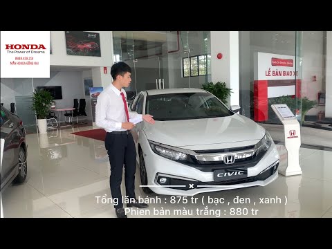 Honda Civic 2021 Đồng Nai bản G giá 789tr, tặng khuyến mãi khủng, trả 250tr góp 9tr/tháng LS thấp