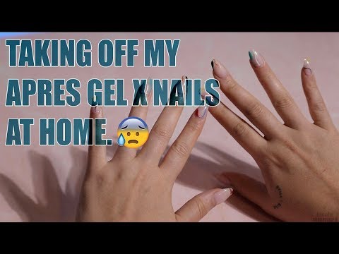 Taking Off My Apres Gel X Nails At Home ?
