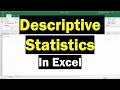 Excel Data Analysis Concepts