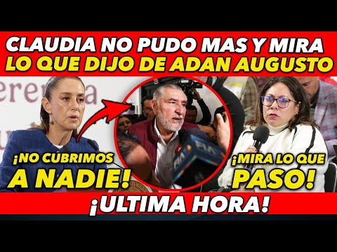 ACABA DE PASAR! CLAUDIA NO PUDO MÁS Y MIRA LO QUE SOLTO DEL SEN. ADAN AUGUSTO EN PLENA MAÑANERA