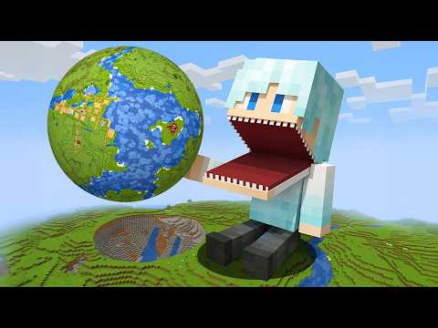 ワールドのすべてを食べる世界inハードコア【マイクラ】