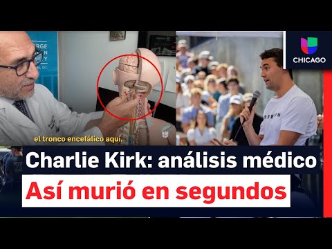 Médico revela por qué murió Charlie Kirk tras el disparo