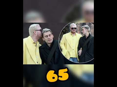 Sam Smith commands attention in a yellow shirt and blazer as they enjoy stroll with a friend