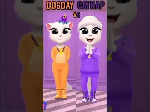 Who will win DogDay VS CatNap? #mytalkingangela2 #popyplaytimechapter3  #рекомендации #shorts