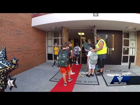 Bowen Elementary rolls out red carpet for first day of school