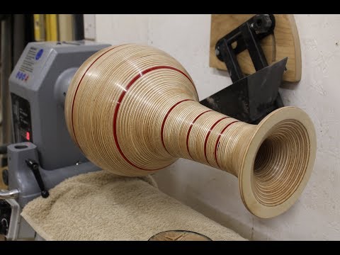 Woodturning - The Plywood and Perspex Vase #RocklerPlywoodChallenge