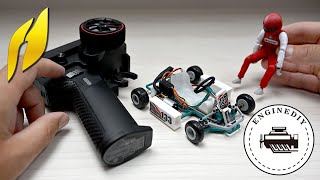 ENGINEDIY Retro Racer 1/32 Scale 2.4G Mini RC Kart Assembly Model Kit #toys #rc #gokart #enginediy