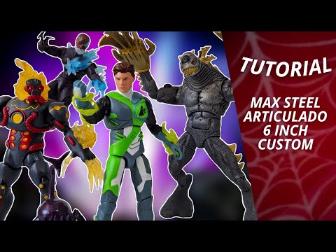 Max Steel estilo "Marvel Legends" articulado Custom | Procedimiento y Review EN ESPAÑOL