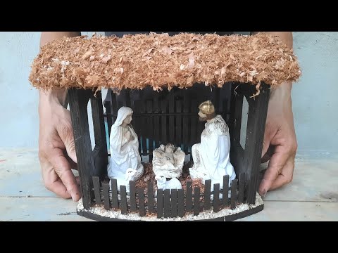 DIY - COMO FAZER PRESÉPIO DE NATAL RÁPIDO DE FÁCIL