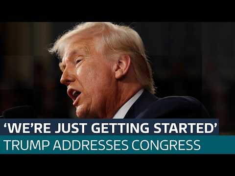 Donald Trump talks tariffs, immigration and the American Dream - in key  Congress speech | ITV News