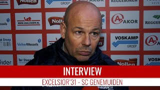 Screenshot van video Michel Steggink: "We moeten volwassener worden" | Excelsior'31 - SC Genemuiden