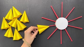 2 Beautiful Flower Wall Hanging using cardboard/  Easy Paper Craft For Home Decoration /DIY