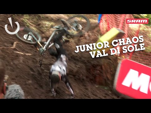 SKETCHY DH with Juniors at Val di Sole World Cup