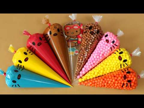 Making Slime <strong>with</strong> Piping Bags! <strong>Most</strong> Satisfying Slime Video★ASMR★#ASMR #PipingBags
