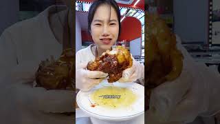 吃播 _ 东北大蒸饺，蒸饺中的大哥，个大馅儿足汤汁饱满～#好口腔有口福 #云南白药护龈抗敏牙膏 #了不起的中国传承