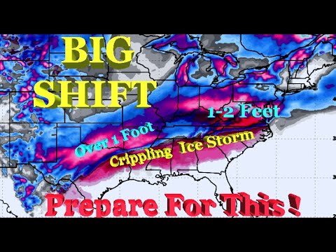 RARE Southern Snowstorm & Ice Storm Coming!