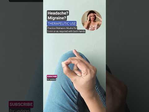 Alleviate headache and migraine by practicing Mahasirs Mudra. #headache #migraine #mahasirs #mudra