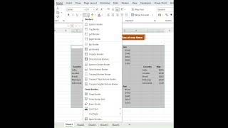 Apply boarder only in Tables at one time #exceltricks #exceltips #exceltutorial