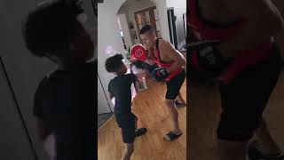 home boxing 11 years old kid