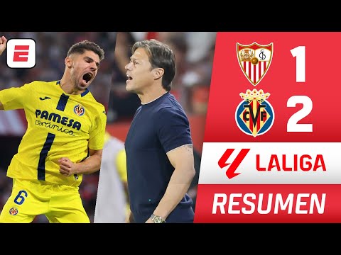 El SEVILLA de Almeyda NO PUDO ante el VILLARREAL y cayó 2-1 en Sánchez-Pizjuan | La Liga | Resumen
