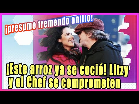 ¡Este arroz ya se coció! Litzy y el Chef Poncho Cadena se comprometen; presume tremendo anillo