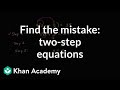 Identifying Common Mistakes in Algebraic Equations