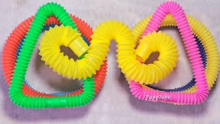 Satisfying Pop Tube Sounds | Relaxing Pop Tube Sounds | ASMR voicing of pop tube | Fidget Toys | Diy