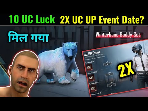 10 UC Hola Buddy Luck | Next 2XUC UP Event | ICE Bear Spin in BGMI/Pubg | Prajapati Gaming