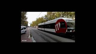 🚈 FGV 3800 saliendo de TRÀNSITS (Tranvía de Valencia)