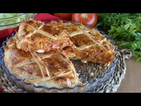 ❤️ Empanada de atún y huevo con hojaldre muy fácil