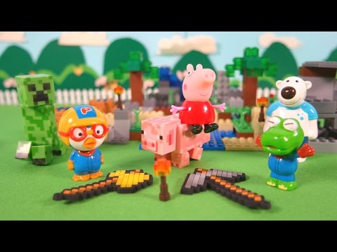 막장뽀로로와 마인크래프트 월드! ★장난감 애니 캐릭온 TV