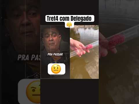 Tret4 com delegado! #podcast #fyp #shorts #policia #historias #resenha #viralvideo