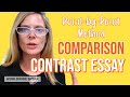 Exploring the Point by Point Method for Comparison Contrast Essays