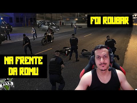 DISPAROU NA FRENTE DE 12 POLICIAIS DA ROMU - GTA RP